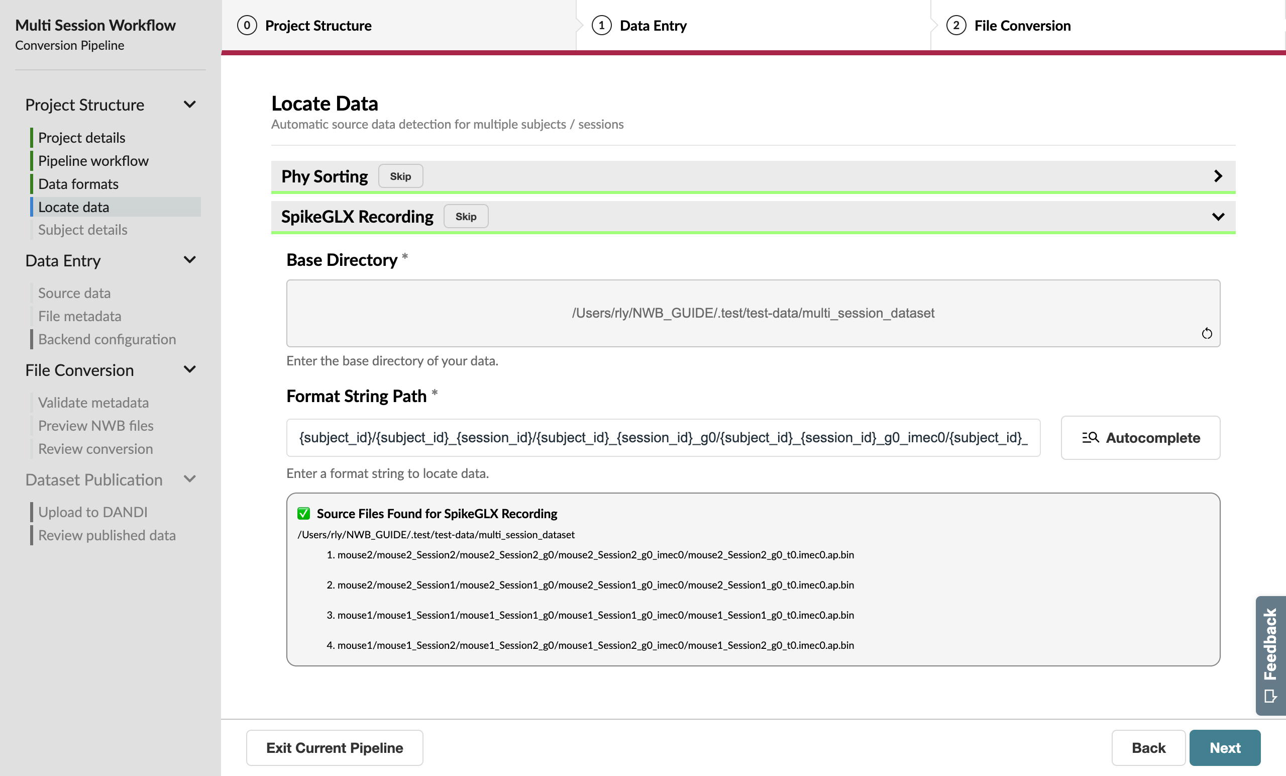 Completed path expansion information