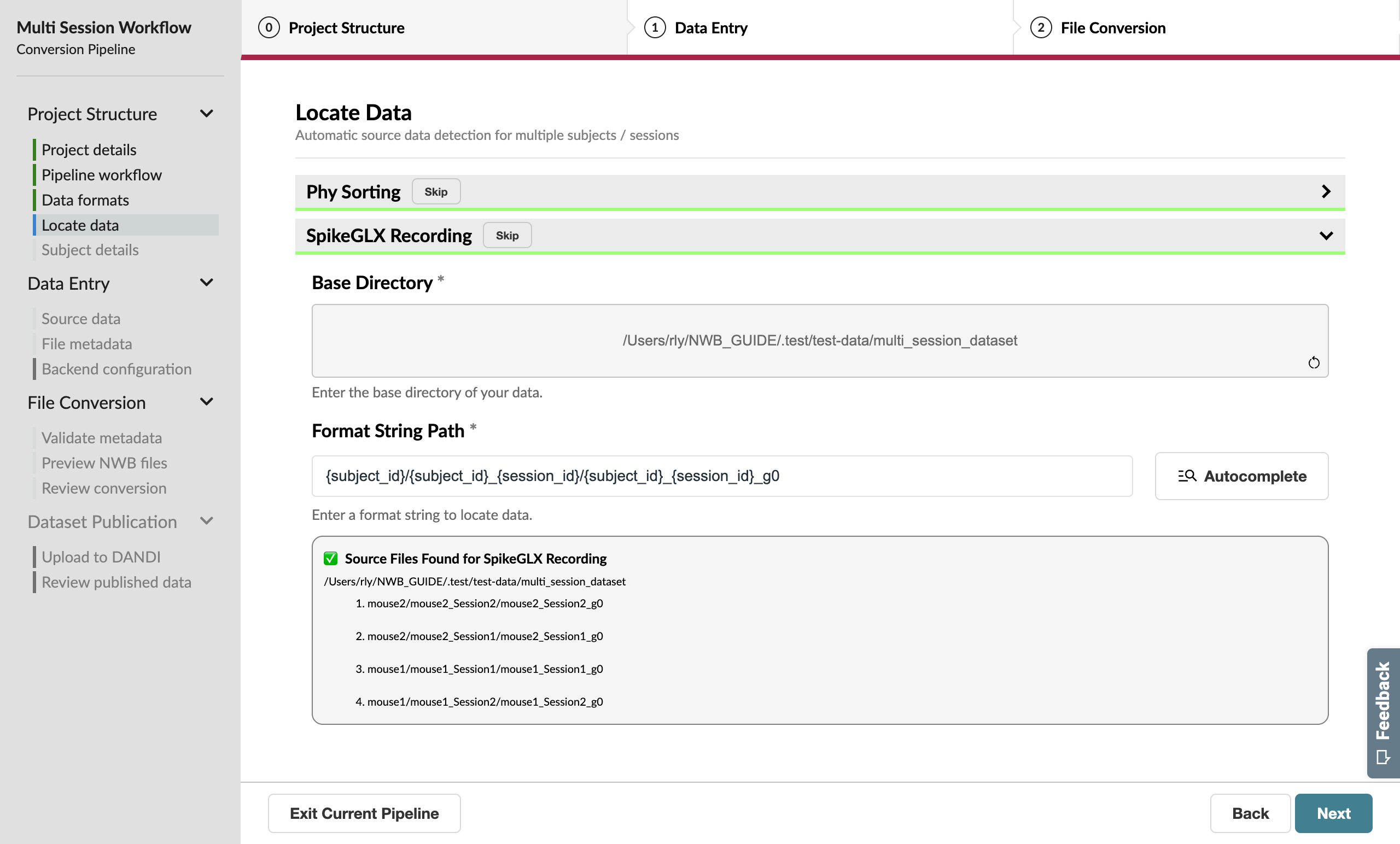Completed path expansion information